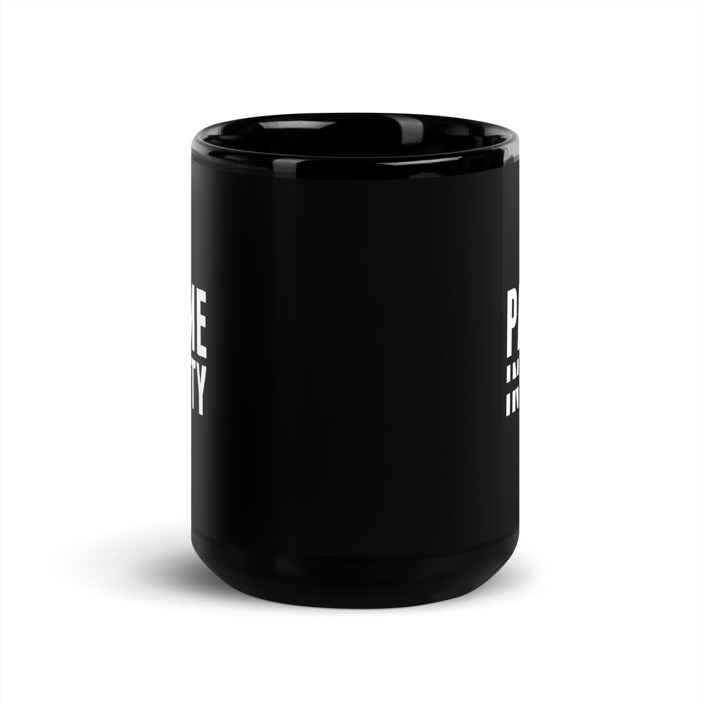Pay Me In Equity | Glossy Black Mug
