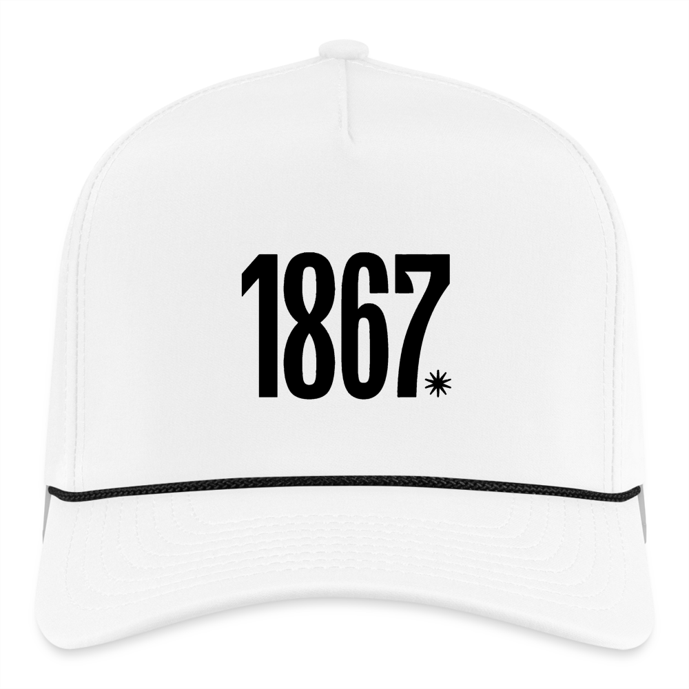 1867 Rope Cap - white/black