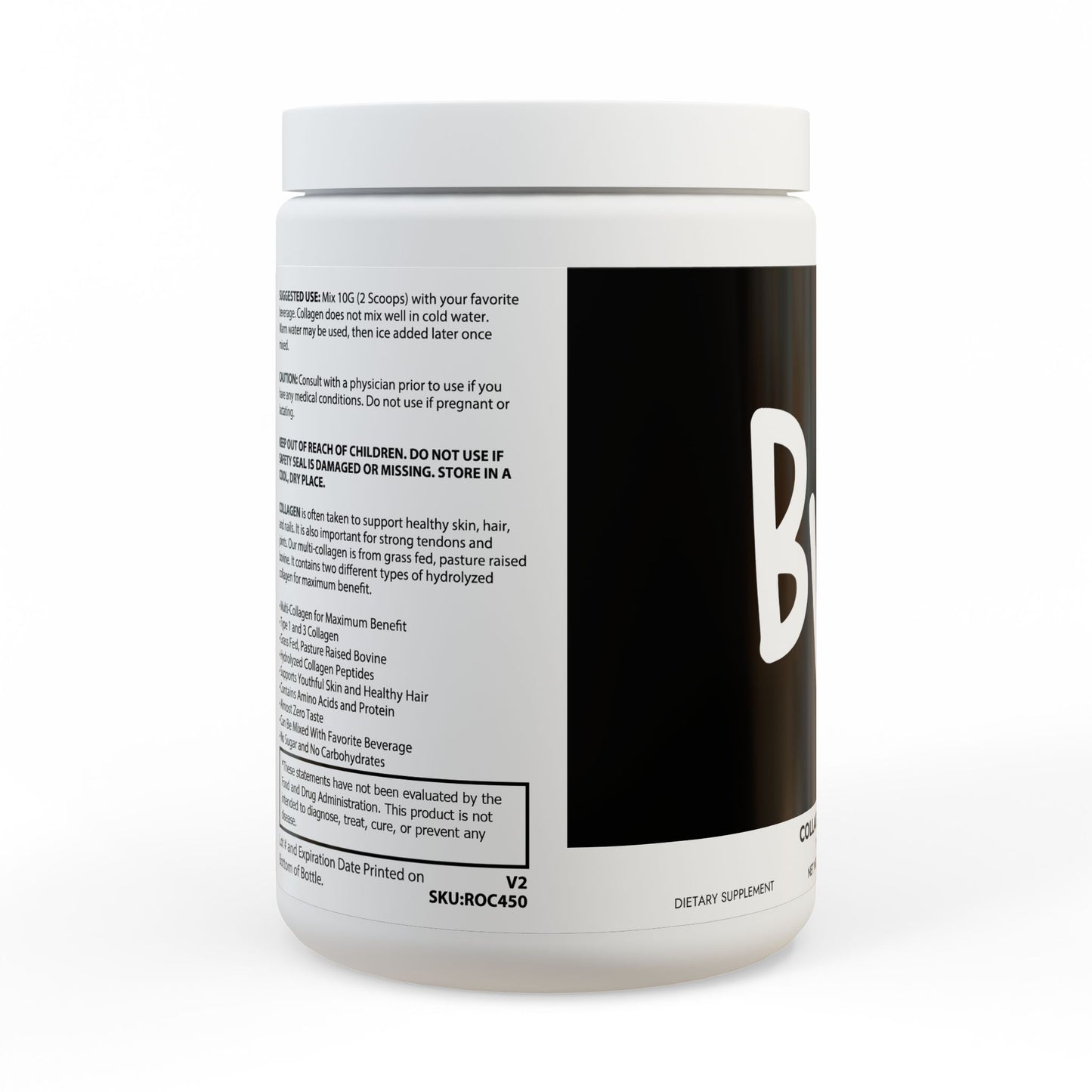 Collagen Peptides Type I & III Supplement (350g, 12.3oz)
