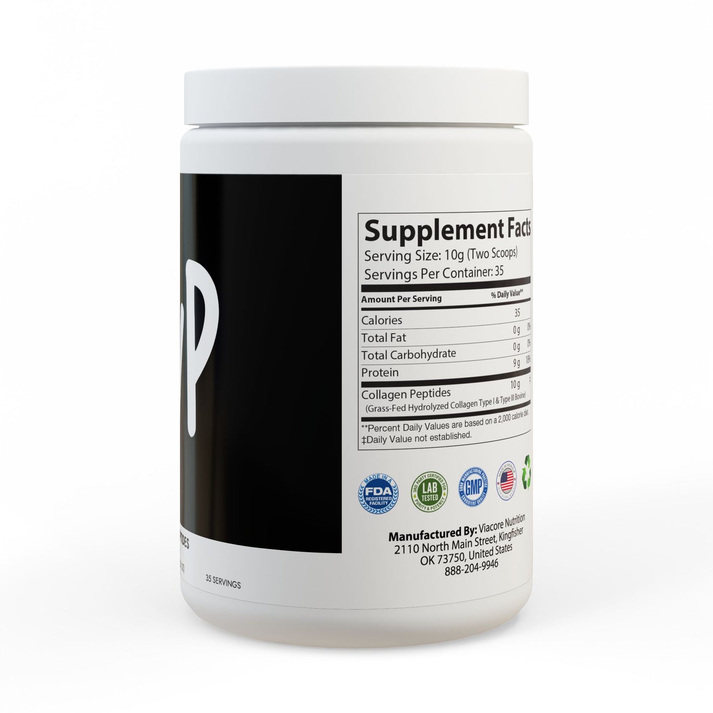 Collagen Peptides Type I & III Supplement (350g, 12.3oz)