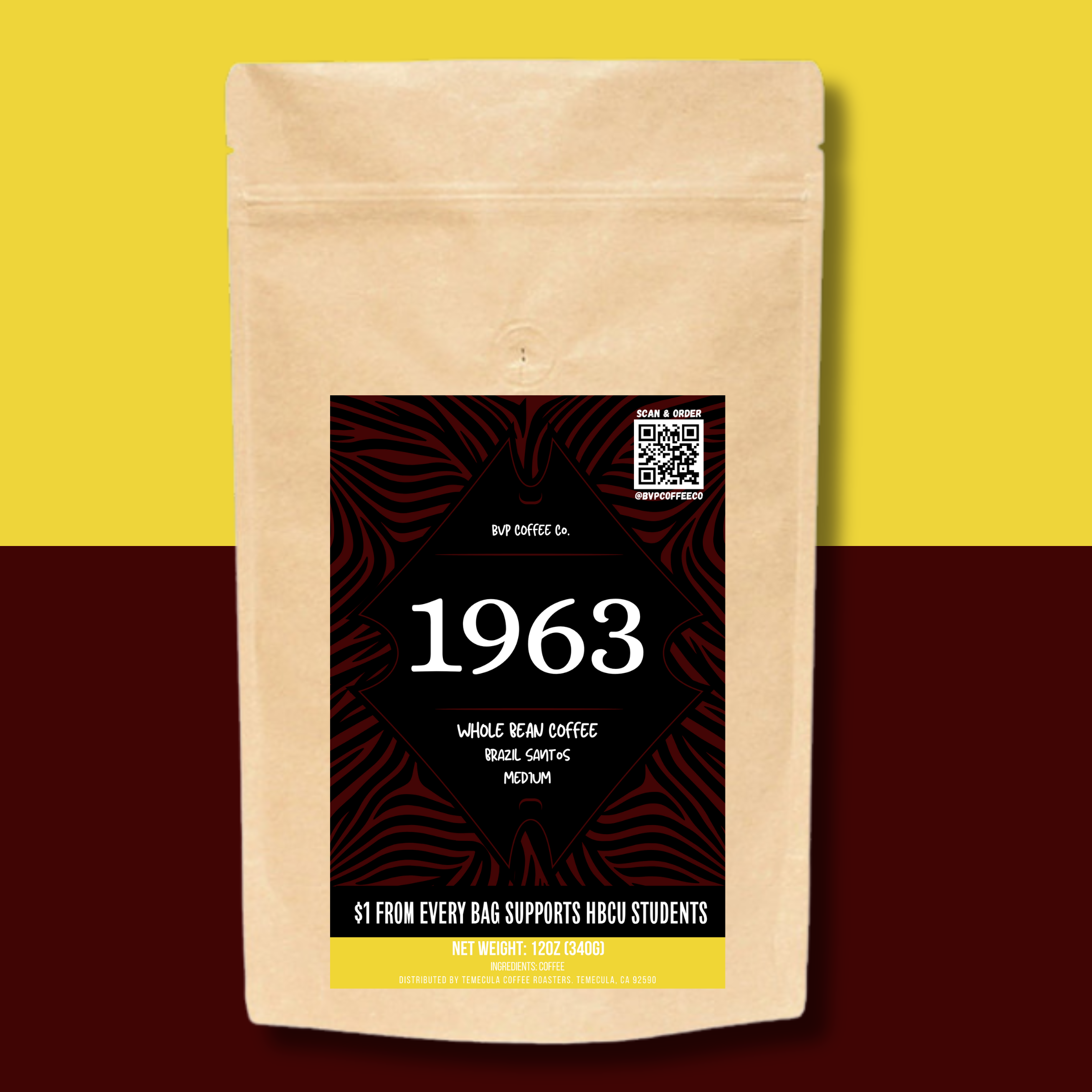 Black Fraternity Gifts | 1963 | Brazil Santos | Whole Bean Coffee