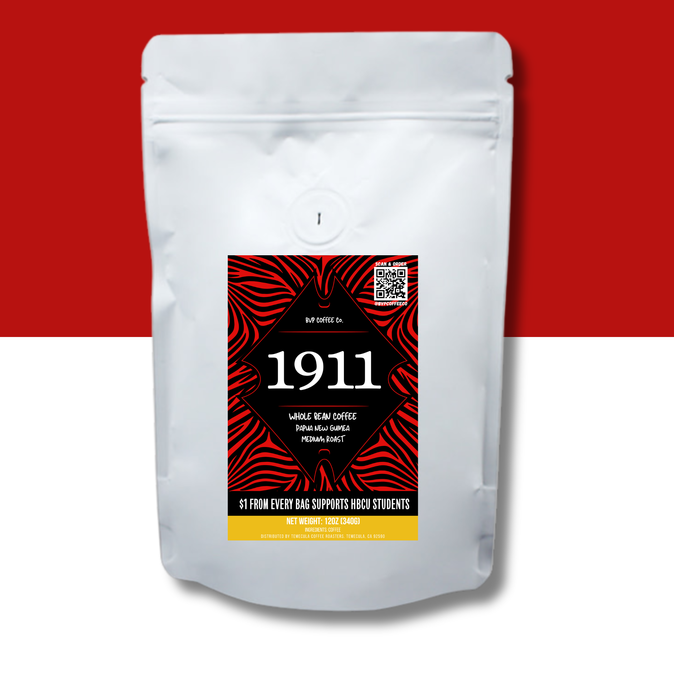 Black Fraternity Gifts | 1911 | Papua New Guinea | Whole Bean Coffee