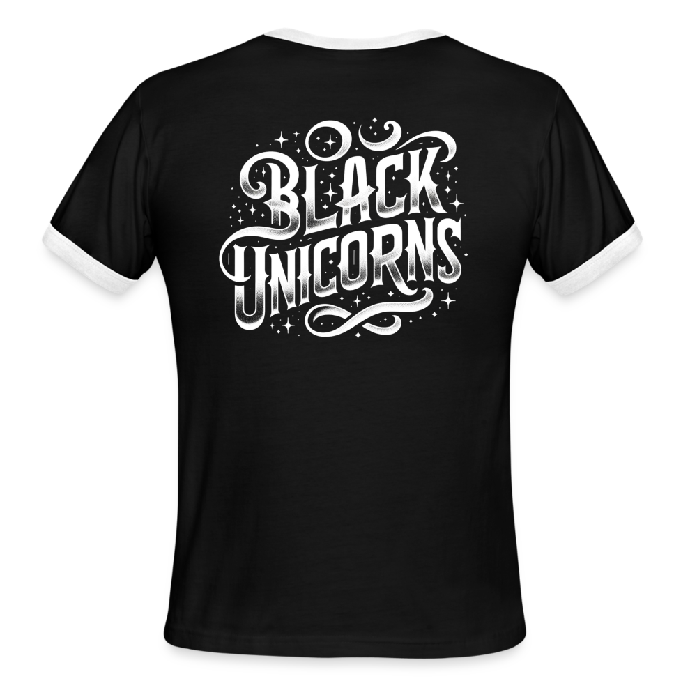 1867 Men's Ringer T-Shirt - black/white
