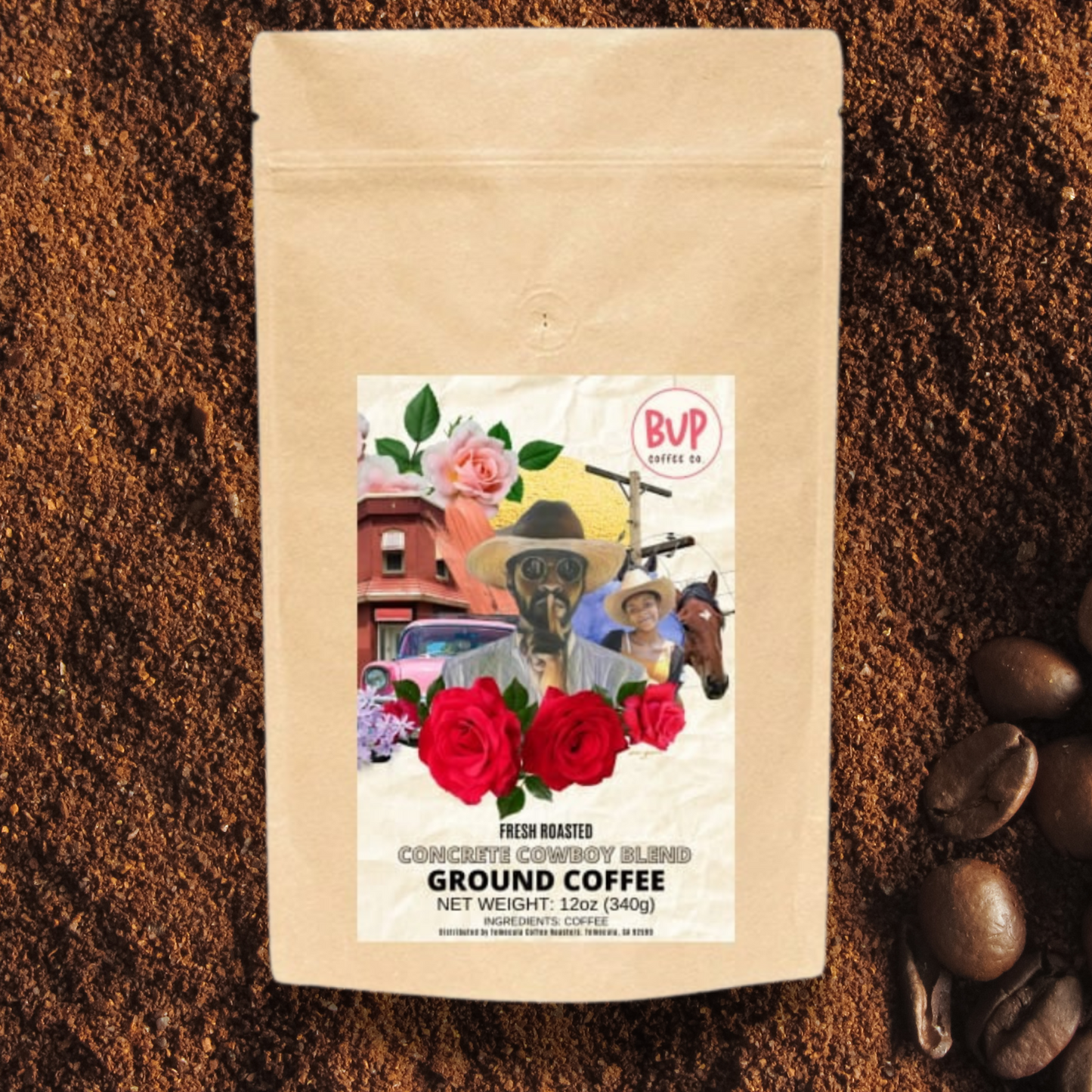 Concrete Cowboy Blend | Medium-Dark | Ground Coffee